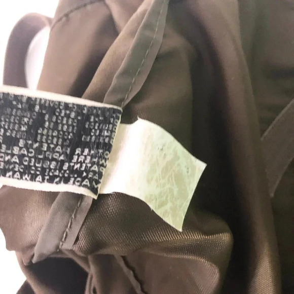 Vintage Lark Tote Nylon Bag Leather Trim 17 Inch  Bag Taiwan - Picture 12 of 16